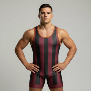 Maillots de lutte personnalisés en polyester, maillots de lutte et d'haltérophilie à bretelles, combinaisons de sport et de divertissement pour la canoë-royal - Product Image 1