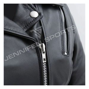 Chaqueta de Motocicleta Clásica de Cuero Vacuno para Mujer, Cuero de Alta Calidad con Técnicas de Bordado Floral, Talla Grande - Product Image 3