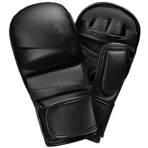 Gants de karaté et de boxe de qualité supérieure, couleur rouge, logo personnalisé imprimé, très demandés, pour adultes, protection des mains. - Product Image 1
