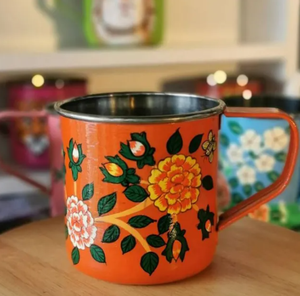 Taza de Esmalte Clásica Personalizada con el Mejor Diseño de Artesanía India para el Hogar - Product Image 5