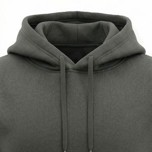 Sweat à capuche pour homme 100% coton, style basique, impression de logo, hiver, fabrication directe en usine, qualité supérieure, molleton doux et chaud - Product Image 4