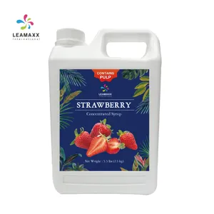 Offre Spéciale Taiwan Premium sirop de fruits concentré jus de pulpe de fraise à partir de thé au lait bulle fournisseur en gros