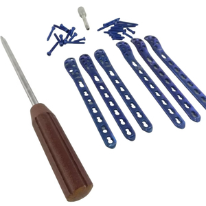 Placas de Bloqueo de Clavícula de Acero Inoxidable de Calidad Premium de 3.5mm, 2H-6 Agujeros, Izquierda/Derecha, para Tornillos, Juego de 101 Piezas, Implantes Ortopédicos - Product Image 1