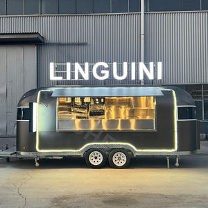 Camion de restauration rapide avec cuisine mobile personnalisée Airflow Chariot à café et crème glacée entièrement équipé avec roues - Product Image 4