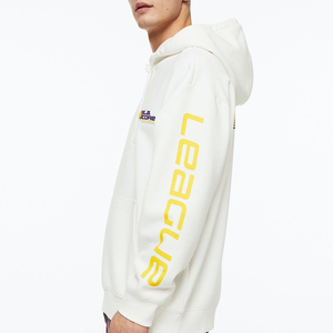 Sweat-shirts à capuche oversize pour hommes et femmes, couleur unie rouge, noir, gris, automne-hiver, polaire, logo sur le devant, style hip-hop, 100% coton - Product Image 2