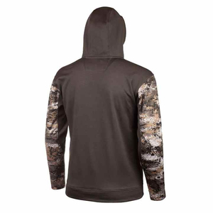 Sweat à capuche de chasse camouflage personnalisé pour homme, motif uni, toucher frais, en coton mélangé coupe-vent avec fermeture éclair - Product Image 6