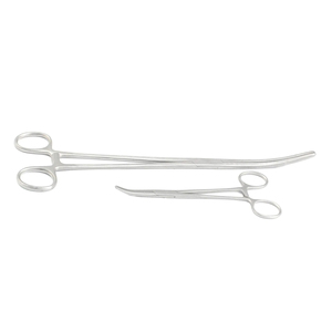 Pinces hémostatiques courbées de haute qualité en acier inoxydable à verrouillage manuel, certifiées CE, instrument médical chirurgical - Product Image 3