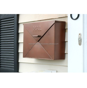 Hộp Thư Có Thể Khóa Gắn Tường Hộp Thư Kim Loại Lớn Bằng Thép Không Gỉ Ngoài Trời Hộp Thư Cửa Căn Hộ - Product Image 5