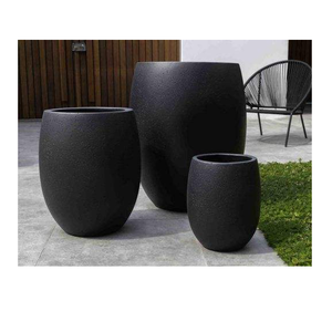 Ensemble de pots à fleurs modernes en FRP pour patio extérieur, espace intérieur, jardin, aménagement paysager, jardinières décoratives - Product Image 3