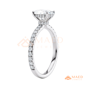 925 <b>Silver</b> Oval Cut <b>Solitaire</b> <b>Ring</b> for Women Elegant Engagement Style Sparkling Jewelry Gift Design - Product Image 6