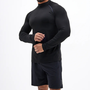 Camiseta de Compresión Deportiva para Hombre, Personalizada con Impresión Digital, 100% Poliéster, de Secado Rápido, Transpirable, Manga Larga, para Running - Product Image 3
