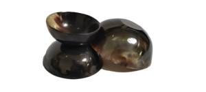 Tazón de Cuerno Natural Pulido Hecho a Mano - Duradero, Moderno, Ecológico, Apto para Lavavajillas, Ligero, Elegante y Lujoso para Servir Ensaladas - Product Image 2