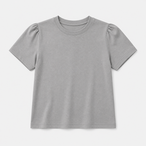 Camiseta Unisex Gris con Capucha y Manga Corta, 100% Algodón Tejido, Corte Holgado Regular, Transpirable, Color Sólido, con Logo, para Todas las Temporadas - Product Image 1