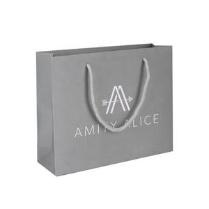 Sac à provisions en papier kraft biodégradable personnalisé avec surface d'estampage à chaud pour l'artisanat - Product Image 6