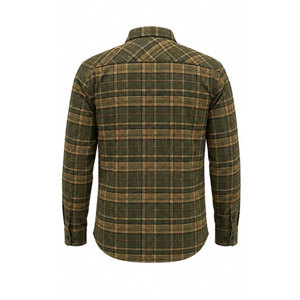 Chemise en flanelle à carreaux décontractée pour homme, coupe ample, 100% coton, écologique, respirante, style vintage brossé classique, manches longues - Product Image 3