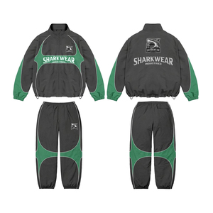 Best Selling <b>Wind</b> <b>Breaker</b> Tracksuits Set Stand Collar Zipper Up Long Sleeve Two Piece Windbreaker Suits For Autumn Winter Wear - Product Image 5