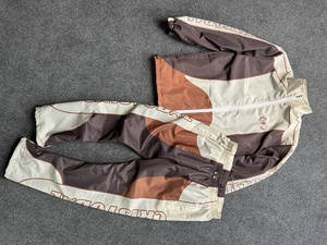 Ensemble coupe-vent en nylon avec logo personnalisé pour hommes Survêtement coupe-vent Veste et pantalon à fermeture éclair Deux Plus Size Solide Léger Automne - Product Image 2