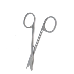 กรรไกรตัดด้ายสแตนเลสโค้งคุณภาพสูง ขนาด 3.5 นิ้ว สำหรับถอดด้าย เครื่องมือผ่าตัดแบบใช้มือ - Product Image 2