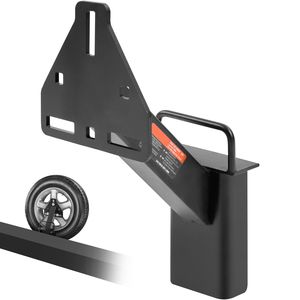 Portaruota di scorta per rimorchi, capacità 160 libbre, compatibile con 4/5/6/8 bulloni, accessori per veicoli utilitari - Product Image 1