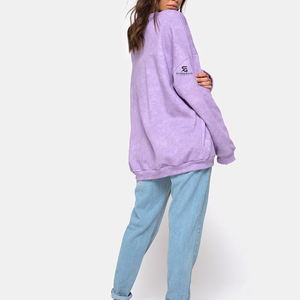 Sudadera Deportiva Personalizada para Mujer, de Algodón y Felpa, Cuello Redondo, Manga Larga, Transpirable, Informal, para Correr, con Bordado, Venta al Por Mayor - Product Image 2