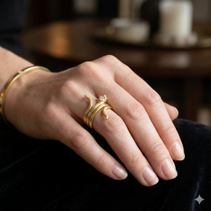Original 925 Silver Gold Plated Trendy Fashion Women's Engagement Three Stone Pave Custom Iced Snake Serpent Reptile Fine <b>Rings</b> - Product Image 2