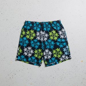 Shorts de bain pour hommes personnalisés avec imprimé motif, séchage rapide, doublure en mesh, pour la course et la gym - Product Image 5