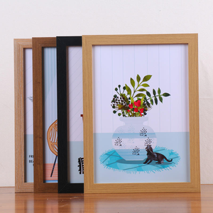 Wholesale Photo <b>Frames</b> Wooden Picture <b>Frames</b> in Different Sizes 5"6"7"8"10" A4 DIY <b>Wall</b> Arts Framed Pictures - Product Image 2