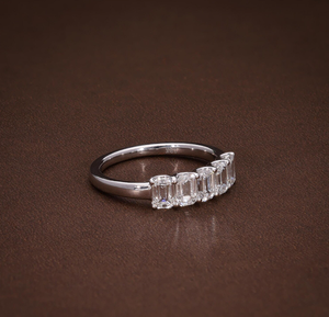925 <b>Silver</b> <b>Solitaire</b> Diamond <b>Ring</b> Minimalist Engagement Jewelry - Product Image 3