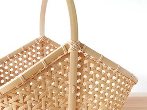 ตะกร้าปิกนิกไม้ไผ่สานอเนกประสงค์สำหรับใส่ผักผลไม้ดอกไม้ตกแต่งสวนใช้ในบ้านทำจากเวียดนาม - Product Image 5