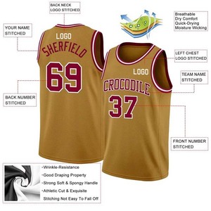 Maillots de basketball unisexes de haute qualité 2026 – Brodés et imprimés pour toutes les équipes, séchage rapide, anti-humidité – Vente en gros de t-shirts de sport - Product Image 4