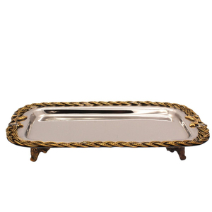 Handmade Metal Shell <b>Bowl</b> Carved Vintage Design Wedding <b>Decoration</b> <b>Gold</b> Finish Dry Fruits And Food Serving <b>Bowls</b> From India - Product Image 2