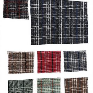 Tela de Tweed Orgánica Tejida con Rayas de Poliéster Ligero de 250 g/m² en Varios Colores, Calidad Premium, Marca Fab India - Product Image 1