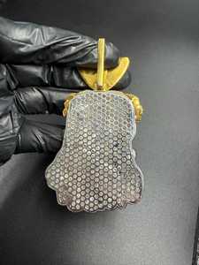 Colgante inspirado en el sueño de Travis Scott Melted Utopia, colgante de dibujos animados con incrustaciones de diamantes, colgante de plata 925 estilo hip hop, colgante de moissanita VVS. - Product Image 6