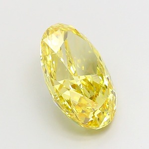 Diamant Jaune Vif Fantaisie 5,53 Carats Coupe Ovale Modifiée Polissage Excellent Clarté VVS2 Certifié CVD Cultivé en Laboratoire Pierre Précieuse Non Montée - Product Image 3