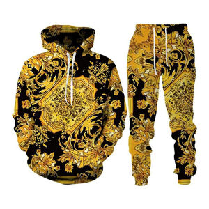 Veste à cordon de serrage en polyester de haute qualité, couleur unie, sportive, athlétique, hiver, imprimé léopard, survêtement pour hommes, jogging, séchage rapide - Product Image 5