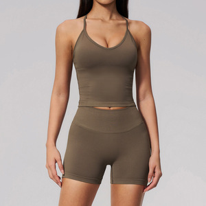 Conjunto Deportivo de Dos Piezas para Mujer, Top Deportivo y Leggings para Yoga, Gimnasio, Fitness, Entrenamiento y Ejercicio - Product Image 3