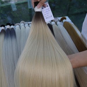 Extensions de cheveux en vrac les plus vendues 100g Double Drawn 22 pouces Cheveux Remy vietnamiens Couleurs foncées d'un seul donneur - Product Image 1