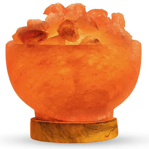 Fire Bowl Himalayan Salt <b>Lamp</b> Natural <b>Crystal</b> Rock Light Home Decor <b>Table</b> <b>Lamp</b> Warm Soft Glow Living Room Bedroom Lounge - Product Image 2