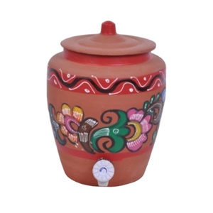 Pot à eau écologique durable en terre cuite rouge 6,5 L - Product Image 1