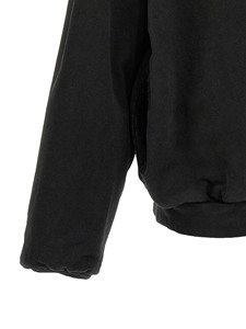 Men's <b>Black</b> Cropped Knitted Fleece Oversized <b>Hoodie</b> Drop Shoulder Breathable Quick Dry Gym Wear <b>Plain</b> Blank Thermal for Winter - Product Image 4