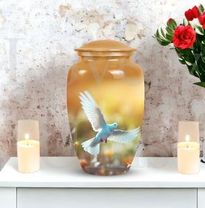 Urna decorativa con forma de paloma, elegante decoración funeraria para cenizas de adultos, recuerdo conmemorativo de cremación, tributo. - Product Image 5