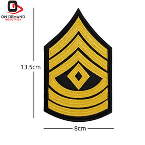 Écussons brodés haut de gamme pour manches, logo personnalisé, vente en gros d'usine, service OEM ODM, qualité export, commande en gros - Product Image 4