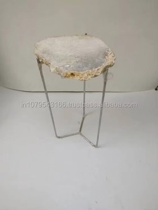 Modern <b>Round</b> <b>Side</b> <b>Table</b> with Faux Marble Top and Metal Frame Living Room Furniture Decorative Accent <b>Table</b> - Product Image 2