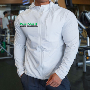 Conjunto Deportivo Personalizado con Capucha y Cremallera Completa para Hombre, Azul Marino, Corte Ajustado, para Gimnasio, Correr, Ropa Deportiva - Product Image 4