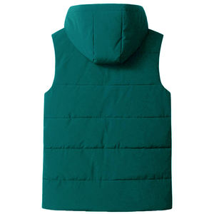 Gilet matelassé sans manches décontracté OEM, personnalisable avec logo couleur, en polyester respirant et écologique, fermeture éclair de haute qualité pour homme - Product Image 5