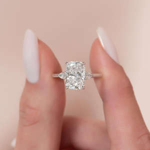 IGI/GIA Lab Grown Cut Diamond Vintage 14k jaune mariage/bague de fiançailles unisexe or blanc fin pour anniversaire fête-digne - Product Image 4