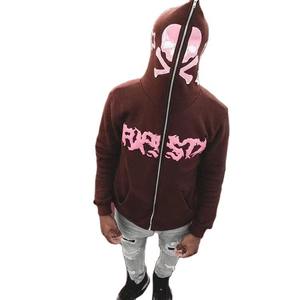 Sublimation personnalisée imprimée de haute qualité hommes sweats à capuche fermeture éclair complète manches longues coton polaire respirant à capuche toutes tailles - Product Image 6