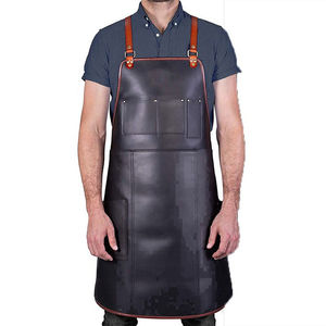 Aqdas Industries AI-R-9898 Delantal de Chef sin Mangas de Cuero Resistente, Protección UV, Resistente al Agua, Personalizable y Moderno - Product Image 1