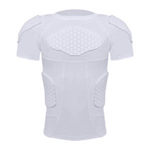 <b>Men</b>’s Football Gear Compression <b>Shirt</b> with Impact Padding <b>Padded</b> Football <b>Shirt</b> for High-Performance Protection - Product Image 1