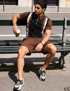 Conjunto de Camiseta y Pantalones Cortos para Hombre, Estilo Casual, Deportivo, de Secado Rápido, Ecológico, Tallas Grandes, Ropa Urbana de Verano, Proveedor de Ropa Personalizada - Product Image 2